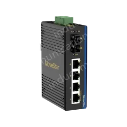 1 Port 100M F(x) + 4 Ports 10/100M T(x) Din-Rail Unmanaged Industrial Ethernet Switch