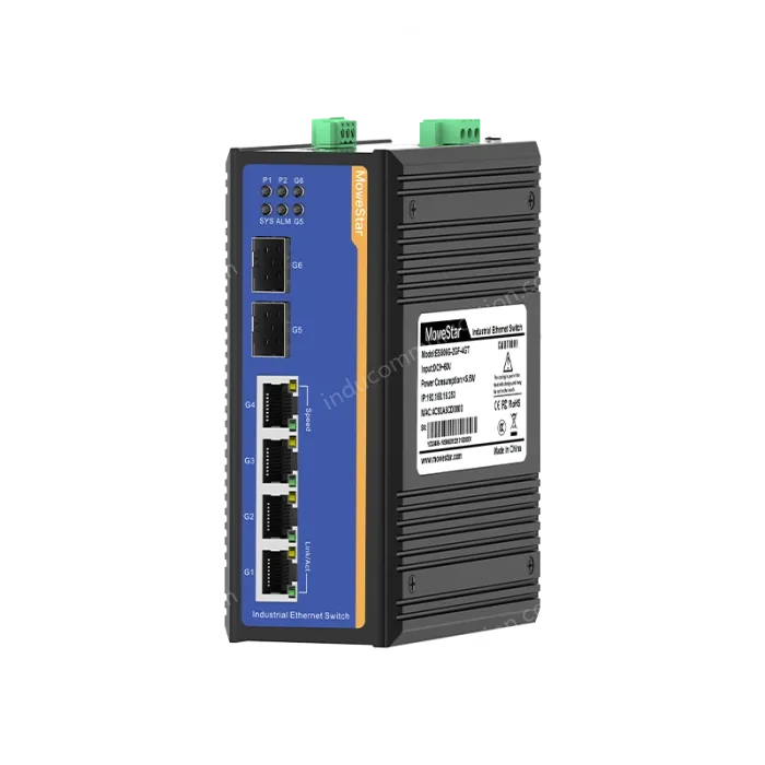 [Gigabit 2 Optical 4 Electrical] Ring Network Management Industrial Switch