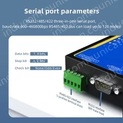 1 Port RS232/485/422 Serial to 100M Ethernet Opto-isolated Server