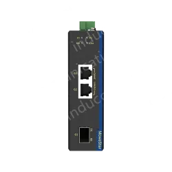 1 Port 100M F(x) + 2 Ports 10/100M T(x) Din Rail Industrial media converter