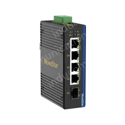 1 Port Gigabit SFP + 4 Ports Gigabit RJ45 Din-Rail Unmanaged Industrial Ethernet Switch