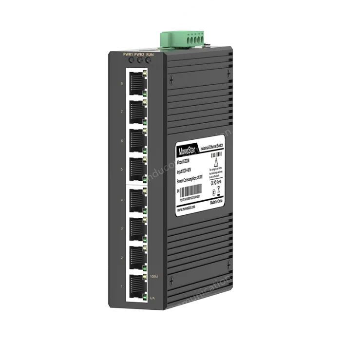 8 Ports 10/100M T(x) Din-Rail Unmanaged Industrial Ethernet Switch