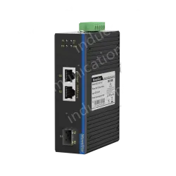 1 Port 100M F(x) + 2 Ports 10/100M T(x) Din Rail Industrial media converter